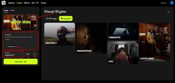 
Higgsfield AI: как зарегистрироваться, как пользоваться, как оплатить и получить монеты
