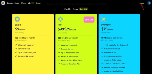 
Higgsfield AI: как зарегистрироваться, как пользоваться, как оплатить и получить монеты
