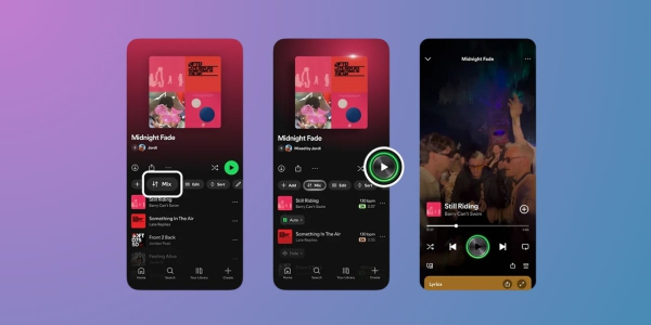 
В Spotify появилась функция Mix — теперь можно настраивать переходы между треками
