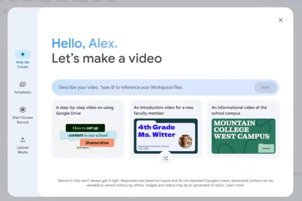 Google открыла бесплатный доступ к Vids — это ИИ-редактор видео
 
Google открыла бесплатный доступ к Vids — это ИИ-редактор видео