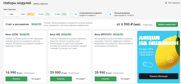 Подборка сервисов аналитики маркетплейсов: возможности и тарифы