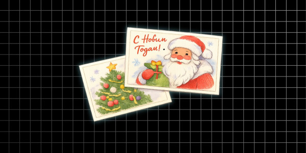 
Нейросети и промты для создания новогодних открыток
