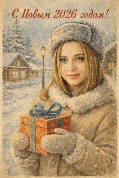 
Нейросети и промты для создания новогодних открыток
