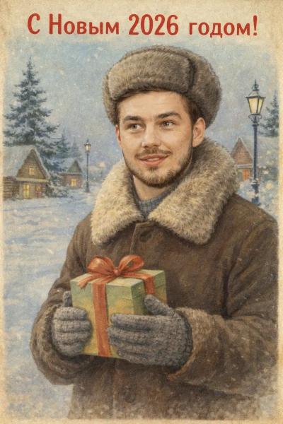 
Нейросети и промты для создания новогодних открыток
