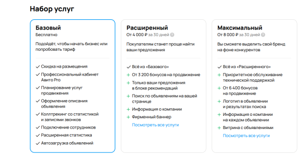 Сколько стоит реклама на Авито