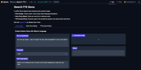 
Qwen открыла исходный код Qwen3-TTS &mdash; это ИИ для генерация речи с задержкой от 97 мс
