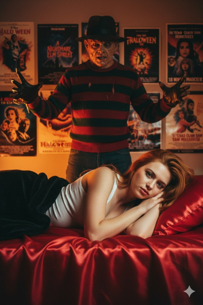 
🎃 Промты на Хэллоуин — генерируем фото с хоррор-персонажами
