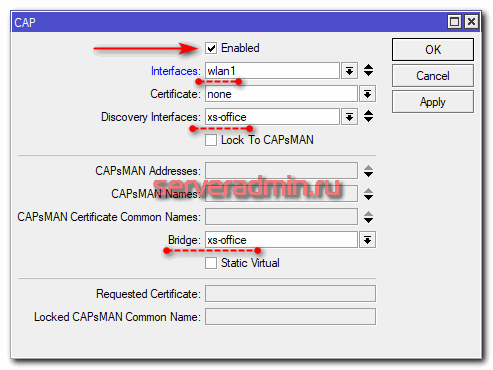 Бесшовный wifi роуминг с помощью capsman в Микротик