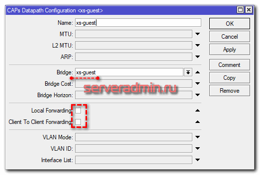 Бесшовный wifi роуминг с помощью capsman в Микротик