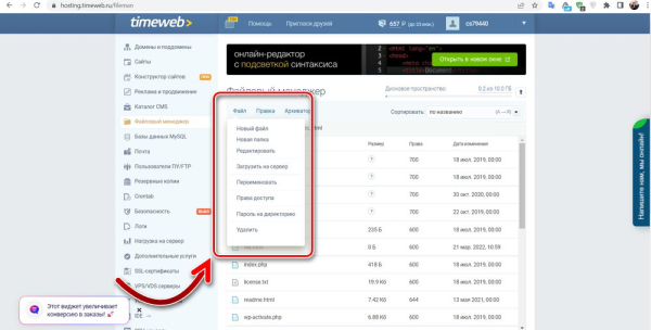 Как создать файл в корне сайта WordPress Как создать файл в корне сайта WordPress
